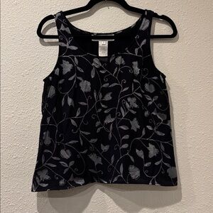 Jones NY silk burnout top